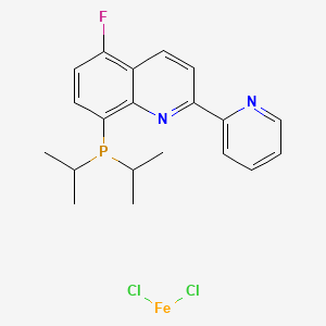 molecular formula C20H22Cl2FFeN2P B6286646 Dichloro[8-(diisopropylphosphino)-5-fluoro-2-(2-pyridinyl)quinoline]iron(II) CAS No. 2247605-87-2