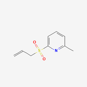 molecular formula C9H11NO2S B6286656 2-(Allylsulfonyl)-6-methylpyridine CAS No. 2249891-86-7