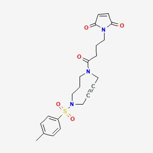 molecular formula C22H25N3O5S B6286759 DACN(Tos,Mal) 