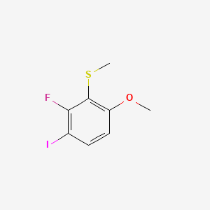 molecular formula C8H8FIOS B6286836 (2-Fluoro-3-iodo-6-methoxyphenyl)(methyl)sulfane CAS No. 2635937-43-6