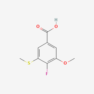 4-Fluoro-3-methoxy-5-(methylthio)benzoic acid