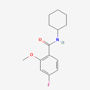 molecular formula C14H18FNO2 B6286937 N-Cyclohexyl-4-fluoro-2-methoxybenzamide CAS No. 2624417-27-0