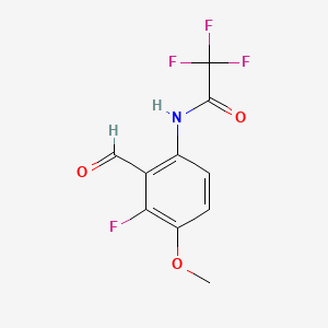 2,2,2-Trifluoro-N-(3-fluoro-2-formyl-4-methoxyphenyl)acetamide
