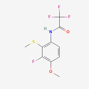 2,2,2-Trifluoro-N-(3-fluoro-4-methoxy-2-(methylthio)phenyl)acetamide