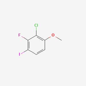 molecular formula C7H5ClFIO B6286958 2-Chloro-3-fluoro-4-iodo-1-methoxybenzene CAS No. 2385211-22-1