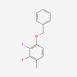 B6286966 1-(Benzyloxy)-3-fluoro-2-iodo-4-methylbenzene CAS No. 2586127-21-9