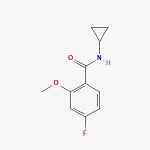 molecular formula C11H12FNO2 B6286969 N-Cyclopropyl-4-fluoro-2-methoxybenzamide CAS No. 2624416-94-8