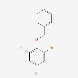 molecular formula C13H9BrCl2O B6286983 2-(Benzyloxy)-1-bromo-3,5-dichlorobenzene CAS No. 2624417-12-3