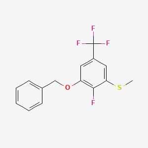 (3-(Benzyloxy)-2-fluoro-5-(trifluoromethyl)phenyl)(methyl)sulfane