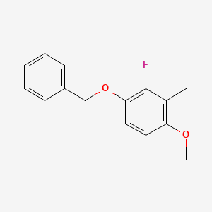 B6287041 1-(Benzyloxy)-2-fluoro-4-methoxy-3-methylbenzene CAS No. 2586127-20-8