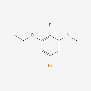B6287113 (5-Bromo-3-ethoxy-2-fluorophenyl)(methyl)sulfane CAS No. 2586127-17-3