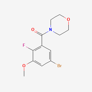 B6287153 (5-Bromo-2-fluoro-3-methoxyphenyl)(morpholino)methanone CAS No. 2586127-51-5