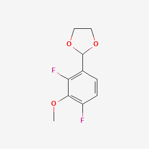 molecular formula C10H10F2O3 B6287259 2-(2,4-Difluoro-3-methoxyphenyl)-1,3-dioxolane CAS No. 2586126-98-7