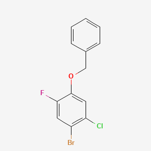B6287338 1-(Benzyloxy)-4-bromo-5-chloro-2-fluorobenzene CAS No. 2586127-60-6