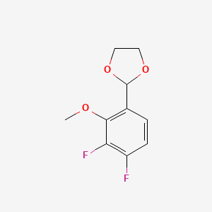 B6287373 2-(3,4-Difluoro-2-methoxyphenyl)-1,3-dioxolane CAS No. 2586126-18-1