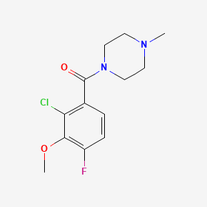 (2-Chloro-4-fluoro-3-methoxyphenyl)(4-methylpiperazin-1-yl)methanone