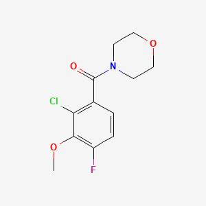 (2-Chloro-4-fluoro-3-methoxyphenyl)(morpholino)methanone