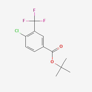 molecular formula C12H12ClF3O2 B6287477 tert-Butyl 4-chloro-3-(trifluoromethyl)benzoate CAS No. 1370284-36-8
