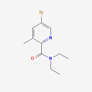 molecular formula C11H15BrN2O B6287492 5-Bromo-N,N-diethyl-3-methylpicolinamide CAS No. 2586127-45-7