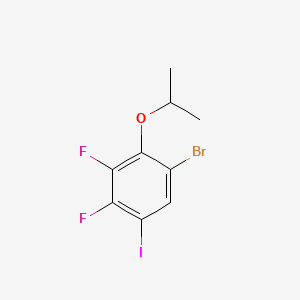 B6287509 1-Bromo-3,4-difluoro-5-iodo-2-isopropoxybenzene CAS No. 2586126-38-5