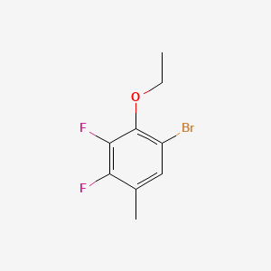 molecular formula C9H9BrF2O B6287512 1-Bromo-2-ethoxy-3,4-difluoro-5-methylbenzene CAS No. 2586127-24-2
