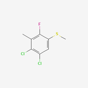 B6287546 (4,5-Dichloro-2-fluoro-3-methylphenyl)(methyl)sulfane CAS No. 2586127-43-5