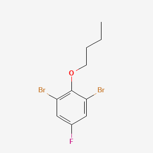 B6287636 1,3-Dibromo-2-butoxy-5-fluorobenzene CAS No. 2484888-99-3