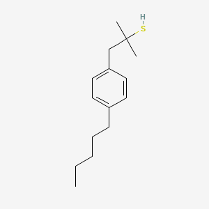 1-(4-Pentylphenyl)propane-2-methyl-2-thiol