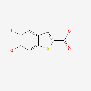 molecular formula C11H9FO3S B6287798 Methyl 5-Fluoro-6-methoxybenzothiophene-2-carboxylate CAS No. 2385215-54-1