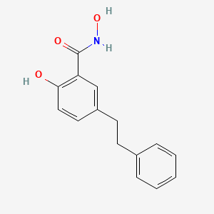 molecular formula C15H15NO3 B6288401 N,2-dihydroxy-5-(2-phenylethyl)benzamide CAS No. 2737207-29-1