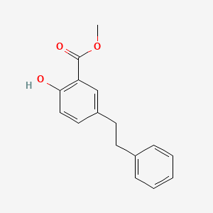 molecular formula C16H16O3 B6288408 Methyl 2-hydroxy-5-(2-phenylethyl)benzoate CAS No. 2737205-69-3