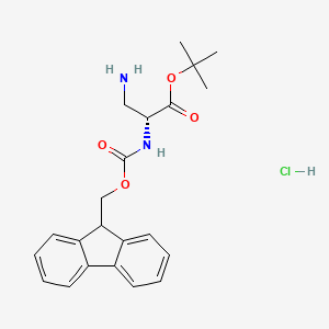 molecular formula C22H27ClN2O4 B6288573 Fmoc-D-Dap-OtBu HCl CAS No. 2737202-64-9