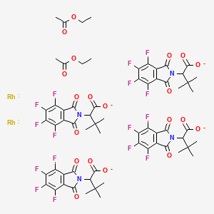molecular formula C64H56F16N4O20Rh2-4 B6288795 CID 162420595 CAS No. 2635339-90-9