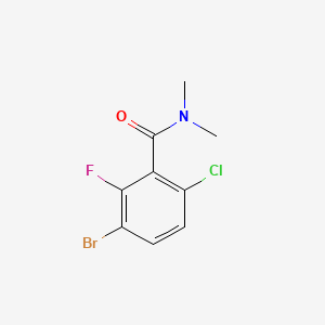 B6288872 3-Bromo-6-chloro-2-fluoro-N,N-dimethylbenzamide CAS No. 2586126-68-1