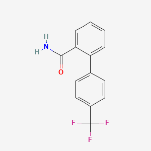 molecular formula C14H10F3NO B6289170 4'-(Trifluoromethyl)-1,1'-biphenyl-2-carboxamide CAS No. 91748-20-8