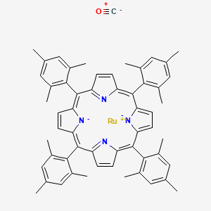 molecular formula C57H52N4ORu B6289176 Carbonyl[5,10,15,20-tetrakis(2,4,6-trimethylphenyl)-21H,23H-porphinato]ruthenium(II) CAS No. 92669-43-7