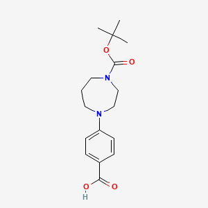 4-(4-Boc-1,4-diazepan-1-yl)benzoic acid