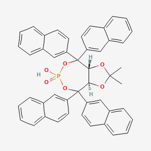(3aR,8aR)-Tetrahydro-6-hydroxy-2,2-dimethyl-4,4,8,8-tetra-2-naphthalenyl-6-oxide-1,3-dioxolo[4,5-e][1,3,2]dioxaphosphepin, 98%, (99% ee)