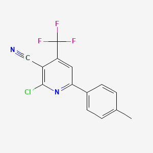 2-Chloro-3-cyano-6-(4-methylphenyl)-4-(trifluoromethyl)pyridine