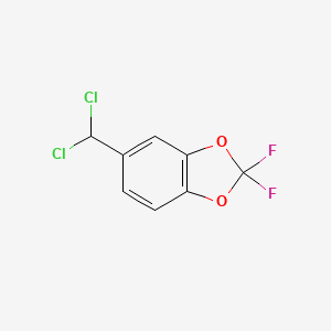 molecular formula C8H4Cl2F2O2 B6289360 5-(Dichloromethyl)-2,2-difluoro-1,3-benzodioxole CAS No. 149045-78-3