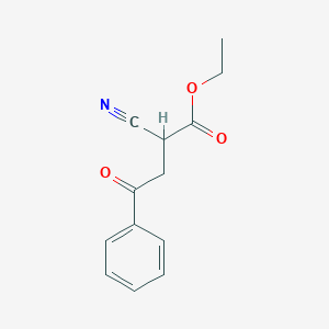 molecular formula C13H13NO3 B6289576 Ethyl 2-cyano-4-oxo-4-phenylbutanoate CAS No. 22984-74-3