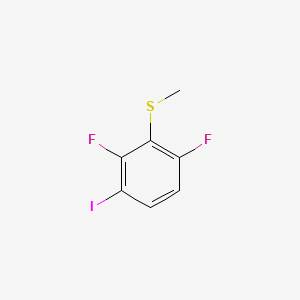 B6289611 (2,6-Difluoro-3-iodophenyl)(methyl)sulfane CAS No. 2484889-05-4