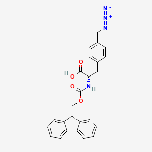molecular formula C25H22N4O4 B6289758 Fmoc-Phe(4-CH2-N3) CAS No. 2375587-79-2