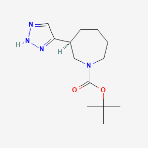 molecular formula C13H22N4O2 B6289847 tert-Butyl (3S)-3-(1H-triazol-5-yl)azepane-1-carboxylate CAS No. 2381149-47-7