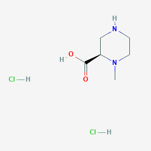molecular formula C6H14Cl2N2O2 B6289896 (2R)-1-methylpiperazine-2-carboxylic acid;dihydrochloride CAS No. 2306246-39-7