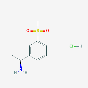 B6289915 (1S)-1-(3-Methanesulfonylphenyl)ethan-1-amine hydrochloride CAS No. 1213594-45-6