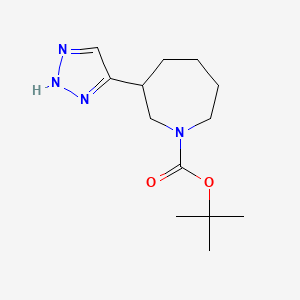 molecular formula C13H22N4O2 B6289930 tert-Butyl 3-(1H-triazol-5-yl)azepane-1-carboxylate CAS No. 2384722-09-0
