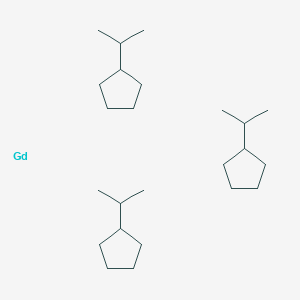 molecular formula C24H48Gd B6289971 Gadolinium, tris[(1,2,3,4,5-h)-1-(1-methylethyl)-2,4-cyclopentadien-1-yl]- CAS No. 126970-21-6