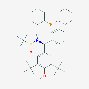 [S(R)]-N-[(R)-[3,5-bis(1,1-dimethylethyl)-4-methoxyphenyl][2-(dicyclohexylphosphino)phenyl]methyl]-2-methyl-2-propanesulfinamide, 95%