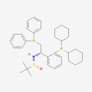 [S(R)]-N-[(1S)-2-(diphenylphosphino)-1-[2-(dicyclohexylphosphanyl)phenyl]ethyl]-2-methyl-2-propanesulfinamide, 95%